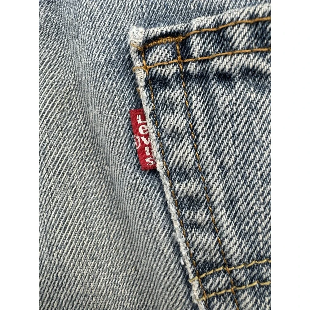 Levi's 550 Size 36x32 Blue Denim Jeans Relaxed Fit Straight Leg Red Tab